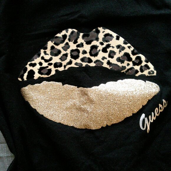 Leopard Print Guess Tee - Picture 2 of 3